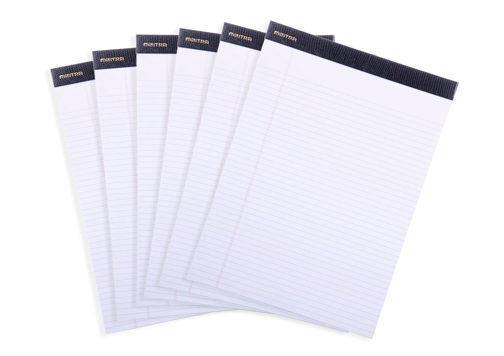 Mintra Office-Legal Pads (Premium Letter-White- Narrow Ruled) 36 Pack - Mintra USA bulk white legal pads