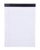 White Dual Pad 2 Pack 100 Sheets 8.5in x 11.75in - Mintra USA white-dual-pad/white lined legal pad