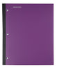 Mintra Wireless Notebook 3pk - 80 Sheets - College Ruled (Teal, White, Purple)