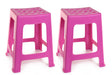 Mintra Home Light Duty Plastic Stools (18in Height, 2 Pack) - Mintra USA mintra-home-light-duty-plastic-stools-18in-height-2-pack/Plastic Classroom Furniture Stools/Multipurpose Stool Chairs/Stacking Stools