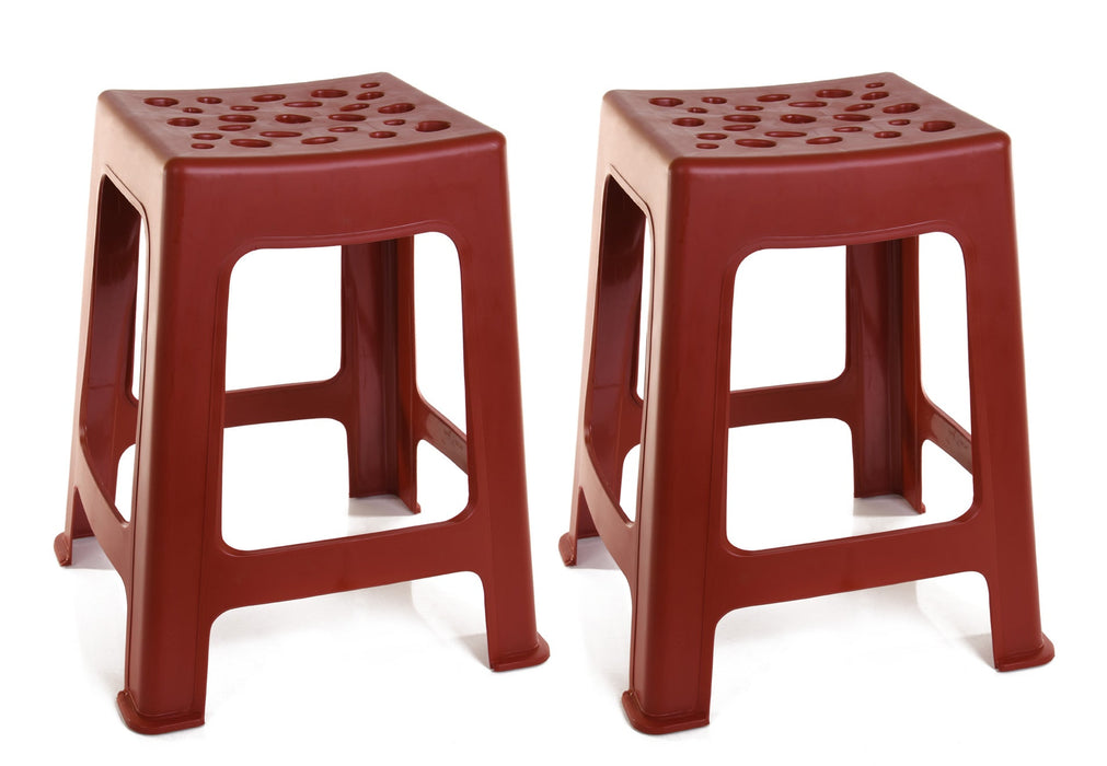 Mintra Home Light Duty Plastic Stools (18in Height, 2 Pack) - Mintra USA mintra-home-light-duty-plastic-stools-18in-height-2-pack/Plastic Classroom Furniture Stools/Multipurpose Stool Chairs/Stacking Stools