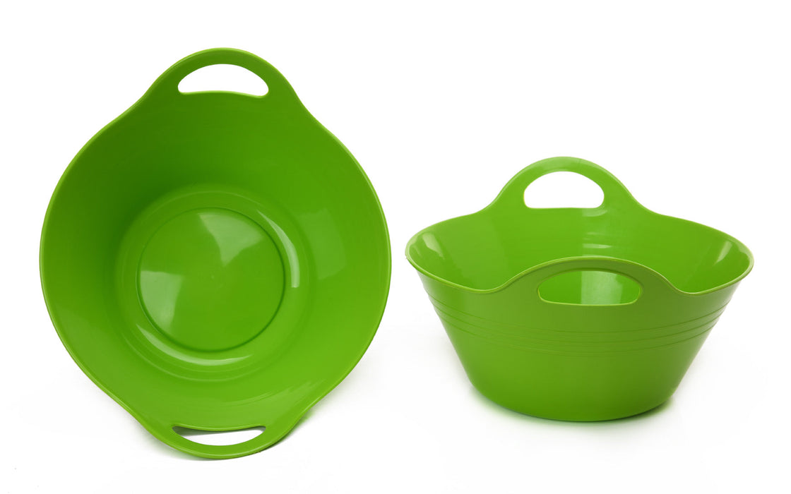 Mintra Home-Plastic Bowls with Handles, 2 Pack (Medium, 2.5L) - Mintra USA mintra-home-plastic-bowls-with-handles-2-pack-medium-2-5l/large plastic mixing bowls with handle/plastic bowls with handles