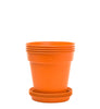 Round Plant Pots With Base (4 Pack, 6.7in) 15 Cm - Mintra USA round-plant-pots-with-base-4-pack-6-7in/Plastic Garden Bowl/plant pot with drainage holes/indoor plant pot with drainage holes/