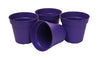 Round Plant Pots With Base (4 Pack, 6.6in) 17 Cm