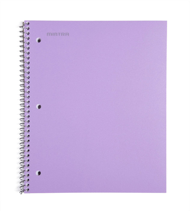 Spiral Durable Notebooks, 3 Pack (1 Subject, Wide Ruled) - Mintra USA cute-spiral-notebooks-college-ruled/best wide ruled notebooks