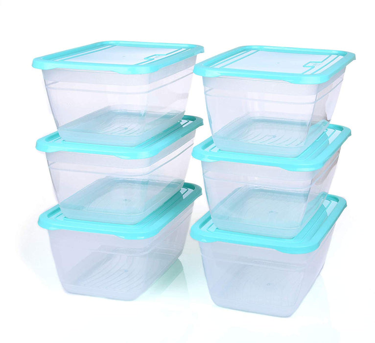Food Storage Containers (Large 4L, 6 Pack) - Mintra USA food-storage-containers-large-6-pack/large storage containers with lids for food