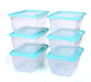 Food Storage Containers (Large 4L, 6 Pack) - Mintra USA food-storage-containers-large-6-pack/large storage containers with lids for food
