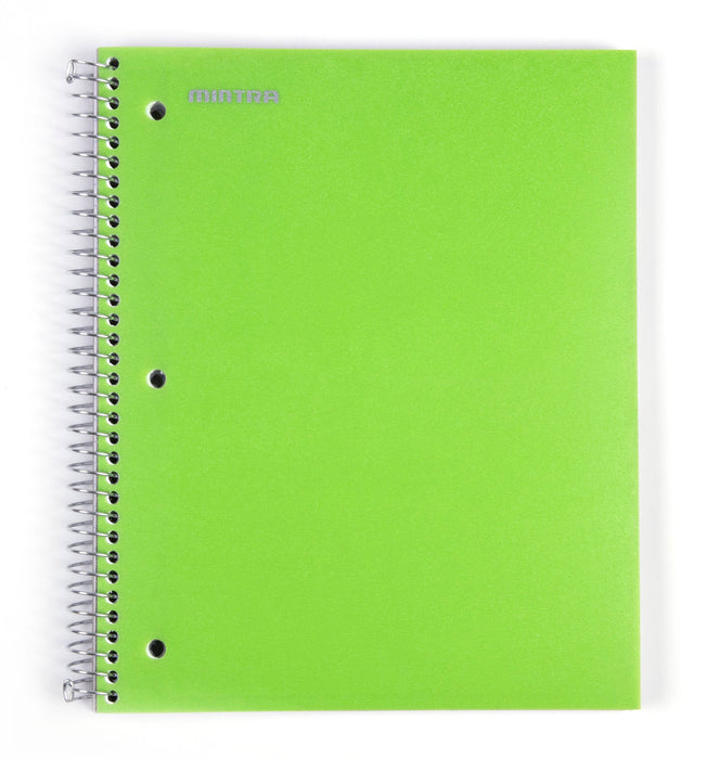 Spiral Durable Notebooks, 2 Pack (3 Subject, Wide Ruled) - Mintra USA spiral-durable-notebooks-3-subject-wide-ruled/3 subject spiral notebook wide ruled/