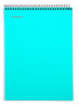 Top Bound Spiral Notebook (Teal, College Ruled 3pack) - Mintra USA top-bound-spiral-notebook-teal-college-ruled-3pack/teal college ruled notebook/100 page college ruled notebook