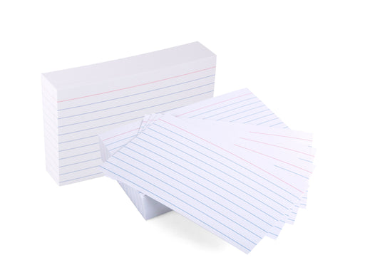 Mintra Office - Index Card 2 Pack - Mintra USA mintra-office-index-card/3x5 lined index cards/white lined flashcards/