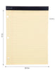 Canary Dual Pad - 2 Pack 100 Sheets 8.5in x 11in - Mintra USA dual-pad-canary/yellow lined legal pad