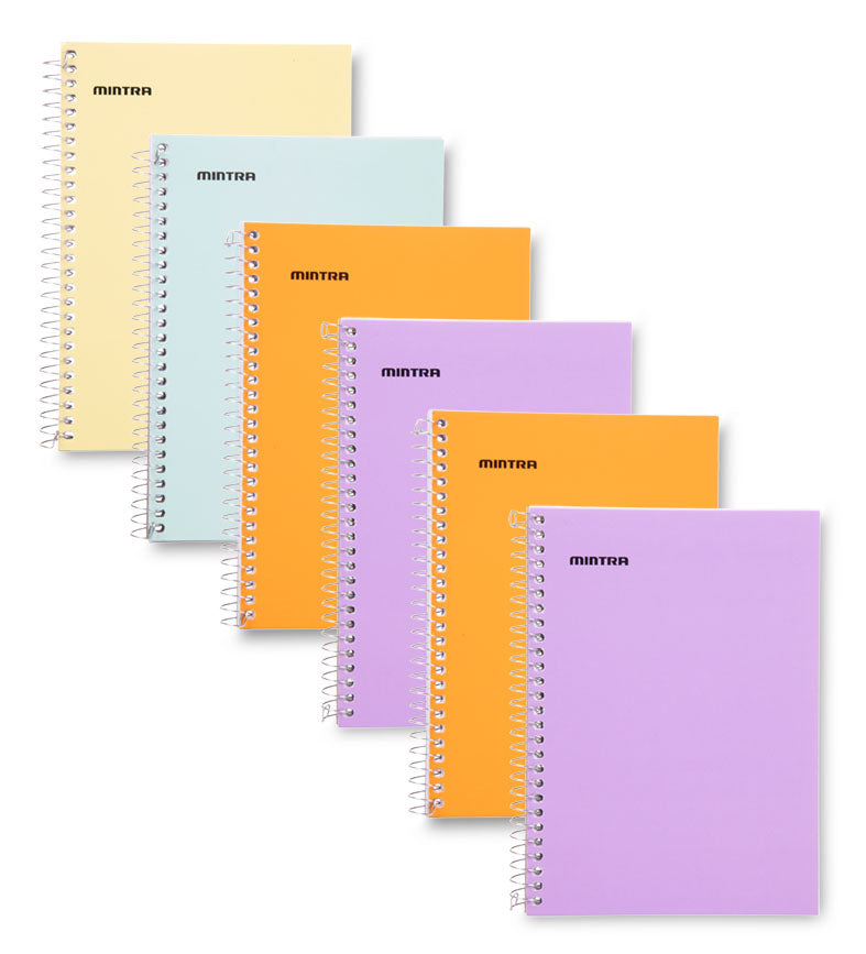 Memo Pads (3x5 Side Spiral 6 Pack - Pastel) - Mintra USA memo-pads-3x5-side-spiral-6-pack-pastel/pastel spiral memo pads