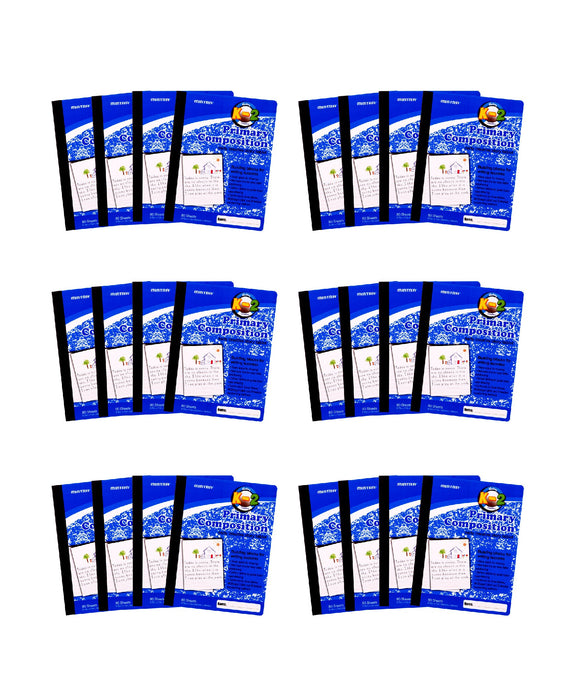 Mintra Office-Composition Notebooks (Primary Ruled - Blue) 24 Pack - Mintra USA mintra-office-composition-notebooks-primary-ruled-blue-24-pack/composition notebook primary ruled bulk