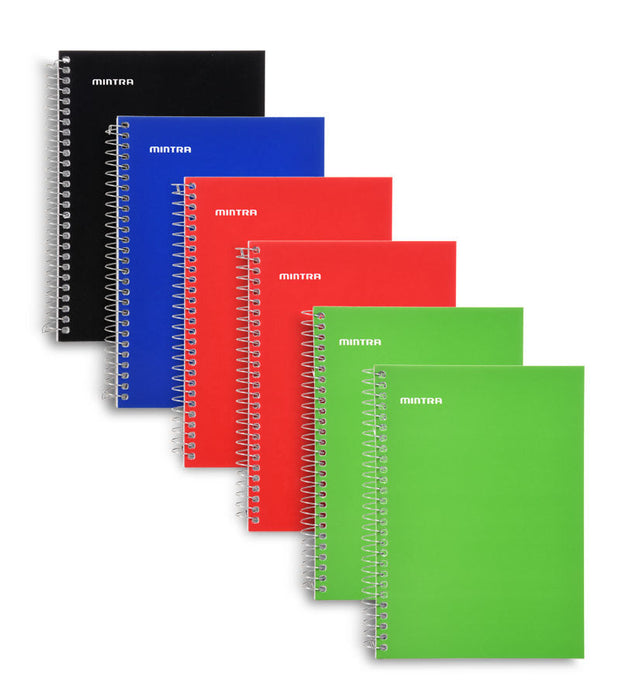 Memo Pads - (3x5 Side Spiral  6 Pack - Primary) - Mintra USA memo-pads-3x5-side-spiral-6-pack-primary/mini spiral notebook bulk