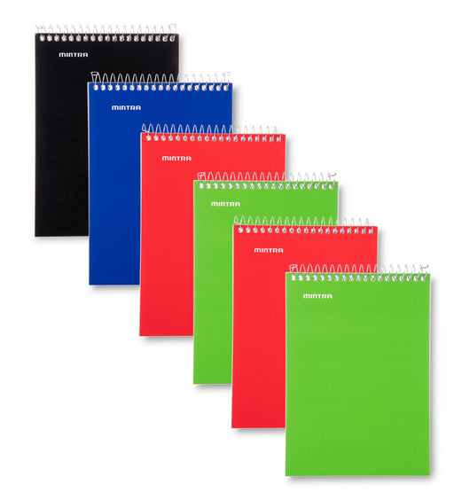 Memo Pads (3x5 Top Spiral 6 Pack - Primary) - Mintra USA memo-pads-3x5-top-spiral-6-pack-primary/memo pad spiral notebook/spiral memo notepad memo-pads-3x5-top-spiral-6-pack-primary-memo-pad-spiral-notebook-spiral-memo-notepad/Memo Books/Memo Pads for Home/best memo pads
