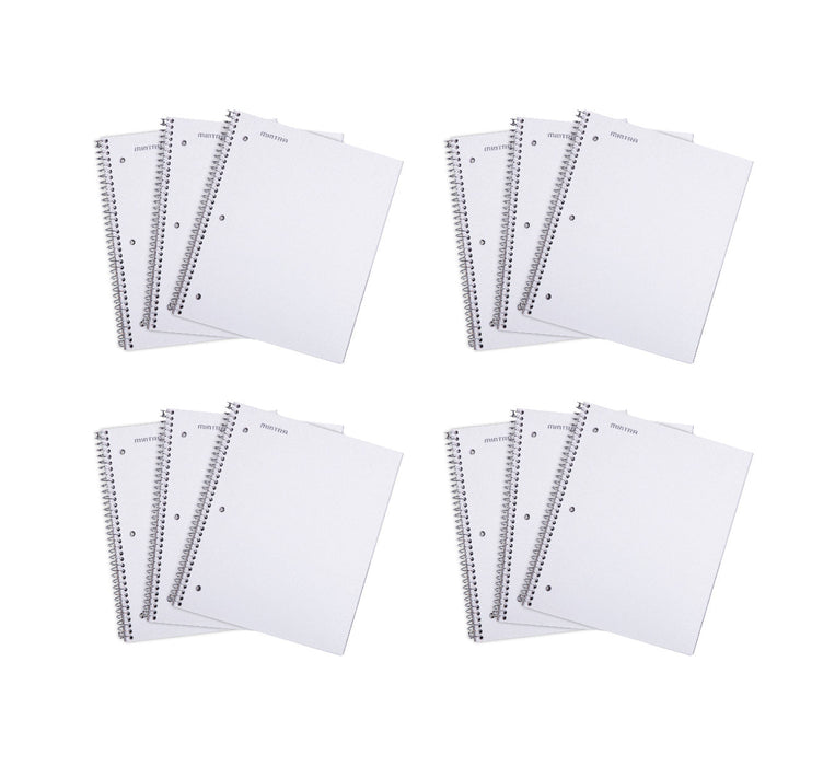 Mintra Office Durable Spiral Notebooks, 1 Subject, 100 Sheets, College Ruled 12 Pack - Mintra USA mintra-office-durable-spiral-notebooks-1-subject-100-sheets-college-ruled-12-pack/college ruled spiral notebook/college ruled spiral notebook bulk