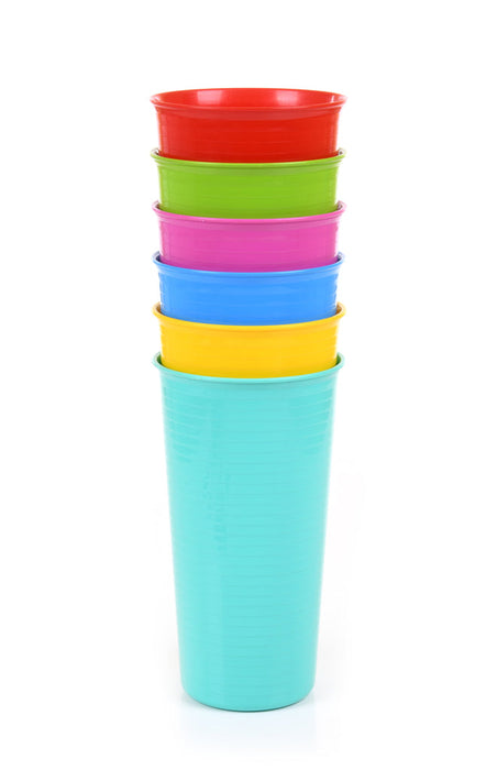 Plastic Cups 28 Ounce Tumbler (Pack of 6, Assorted Colors) - Mintra USA plastic-cups-11-ounce-tumbler-pack-of-6/large plastic tumbler cups