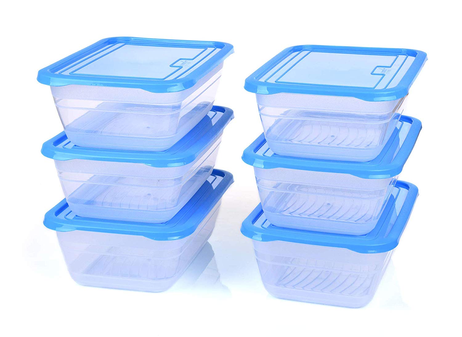 20 Pack of Small Round plastic Mini Storage Containers 2.3 fl oz. Container