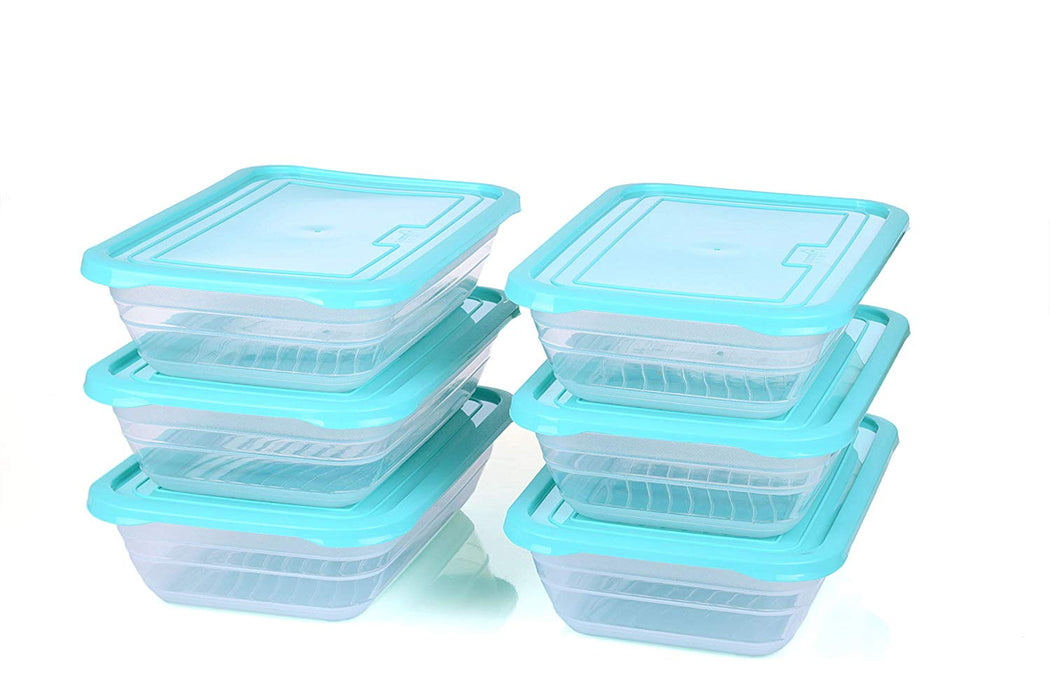 Food Storage Containers (Small 2.3L, 6 Pack) - Mintra USA food-storage-containers-small-2-3l-6-pack/plastic food containers with lids