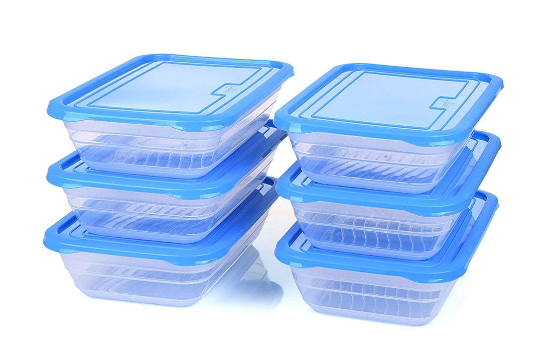 Food Storage Containers (Small 2.3L, 6 Pack) - Mintra USA food-storage-containers-small-2-3l-6-pack/plastic food containers with lids