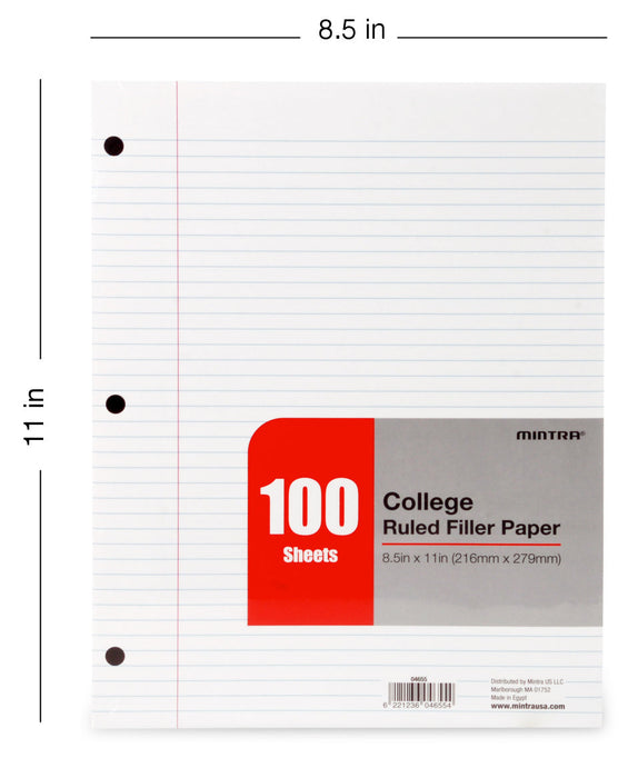 Filler Paper - College Ruled 2400 Sheets - Mintra USA filler-paper-college-ruled-2400-sheets/packages of loose leaf/filler paper college ruled
